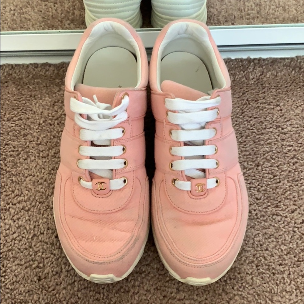 Pink Chanel Sneakers